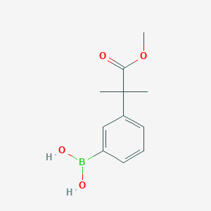 [3-(1-Methoxy-2-methyl-1-oxopropan-2-yl)phenyl]boronic acid