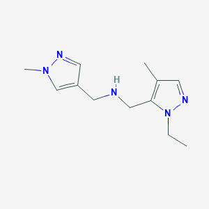 [(1-ethyl-4-methyl-1H-pyrazol-5-yl)methyl][(1-methyl-1H-pyrazol-4-yl)methyl]amine