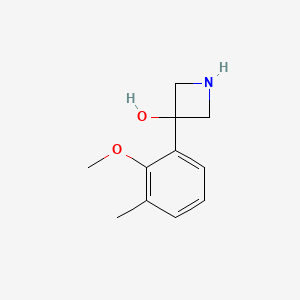 3-(2-Methoxy-3-methylphenyl)azetidin-3-ol