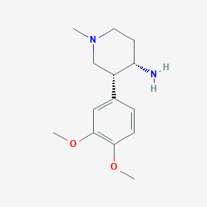 (3R,4S)-3-(3,4-dimethoxyphenyl)-1-methylpiperidin-4-amine