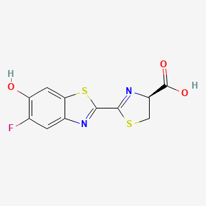 (S)-2-(5-fluoro-6-hydroxybenzo[d]thiazol-2-yl)-4,5-dihydrothiazole-4-carboxylic acid