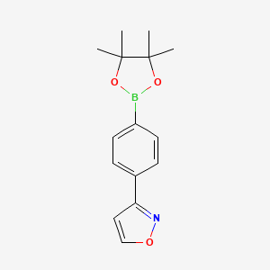 3-(4-(4,4,5,5-Tetramethyl-1,3,2-dioxaborolan-2-YL)phenyl)isoxazole