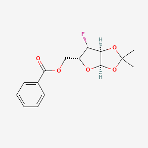 [(3aR,5R,6S,6aS)-6-fluoro-2,2-dimethyl-tetrahydro-2H-furo[2,3-d][1,3]dioxol-5-yl]methyl benzoate