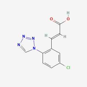 (2E)-3-[5-chloro-2-(1H-tetrazol-1-yl)phenyl]prop-2-enoic acid