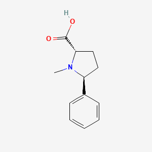 (2S,5S)-1-Methyl-5-phenylpyrrolidine-2-carboxylic acid