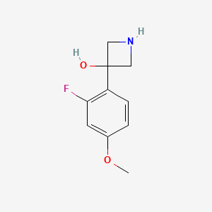 3-(2-Fluoro-4-methoxyphenyl)azetidin-3-ol