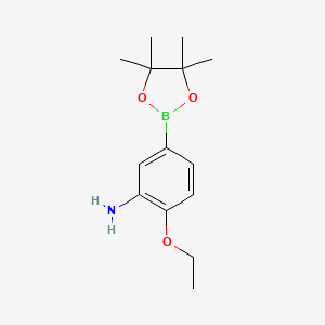 2-Ethoxy-5-(tetramethyl-1,3,2-dioxaborolan-2-YL)aniline