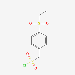 (4-Ethylsulfonylphenyl)methanesulfonyl chloride