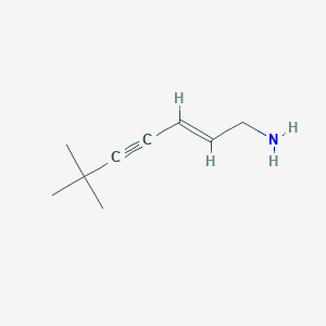 (2E)-6,6-dimethylhept-2-en-4-yn-1-amine