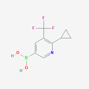 (6-Cyclopropyl-5-(trifluoromethyl)pyridin-3-yl)boronic acid