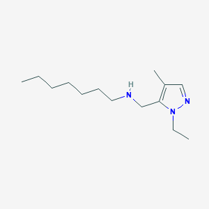 [(1-ethyl-4-methyl-1H-pyrazol-5-yl)methyl](heptyl)amine