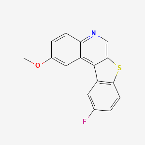 molecular formula C16H10FNOS B1175366 10-Fluoro[1]benzothieno[2,3-c]quinolin-2-yl methyl ether 