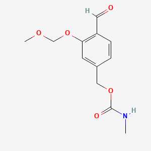 4-Formyl-3-(methoxymethoxy)benzyl methylcarbamate