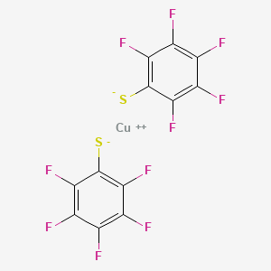 molecular formula C12CuF10S2 B1175369 Bis(pentafluorophenylthio) copper(II) CAS No. 18504-19-3