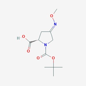 (2S,4Z)-1-[(tert-butoxy)carbonyl]-4-(methoxyimino)pyrrolidine-2-carboxylic acid