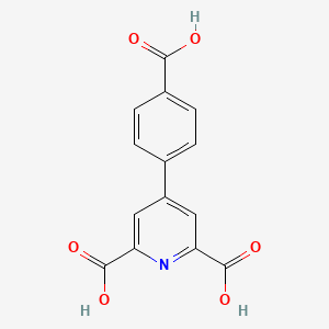 molecular formula C14H9NO6 B11753720 4-(4-Carboxyphenyl)pyridine-2,6-dicarboxylic acid 