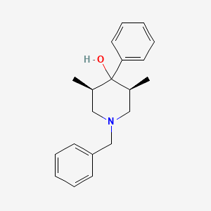 molecular formula C20H25NO B11753731 (3r,4s,5s)-1-Benzyl-3,5-dimethyl-4-phenylpiperidin-4-ol 