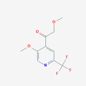 2-Methoxy-1-(5-methoxy-2-(trifluoromethyl)pyridin-4-yl)ethan-1-one