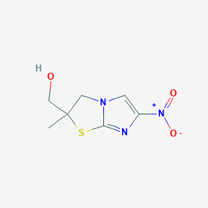 (2-Methyl-6-nitro-2,3-dihydroimidazo[2,1-b]thiazol-2-yl)methanol