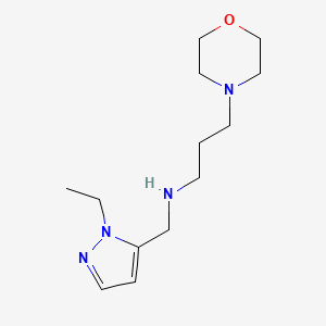 [(1-ethyl-1H-pyrazol-5-yl)methyl][3-(morpholin-4-yl)propyl]amine