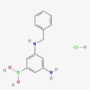 (3-Amino-5-(benzylamino)phenyl)boronic acid hydrochloride