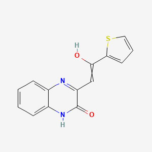 (3Z)-3-[2-Oxo-2-(thiophen-2-yl)ethylidene]-1,2,3,4-tetrahydroquinoxalin-2-one