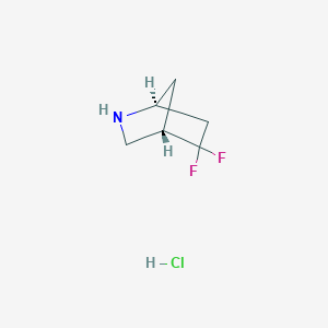 (1S,4S)-5,5-Difluoro-2-azabicyclo[2.2.1]heptane;hydrochloride