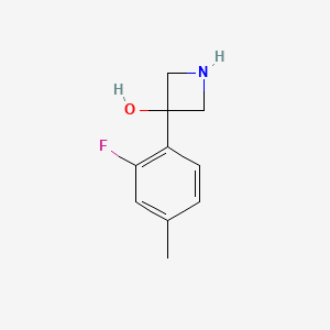 3-(2-Fluoro-4-methylphenyl)azetidin-3-ol