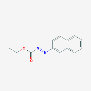 molecular formula C13H12N2O2 B11753915 ethyl (E)-2-(naphthalen-2-yl)diazene-1-carboxylate 