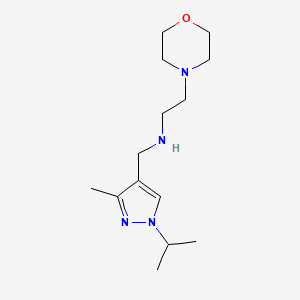 {[3-methyl-1-(propan-2-yl)-1H-pyrazol-4-yl]methyl}[2-(morpholin-4-yl)ethyl]amine