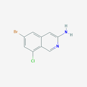 6-Bromo-8-chloroisoquinolin-3-amine