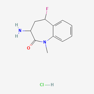 3-Amino-5-fluoro-1-methyl-1,3,4,5-tetrahydro-2H-benzo[b]azepin-2-one hydrochloride