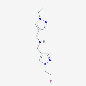 [(1-ethyl-1H-pyrazol-4-yl)methyl]({[1-(2-fluoroethyl)-1H-pyrazol-4-yl]methyl})amine