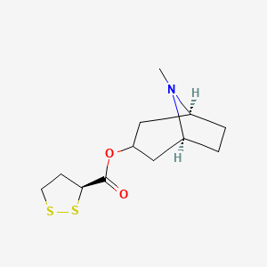 (1S,5S)-8-methyl-8-azabicyclo[3.2.1]octan-3-yl (3S)-1,2-dithiolane-3-carboxylate