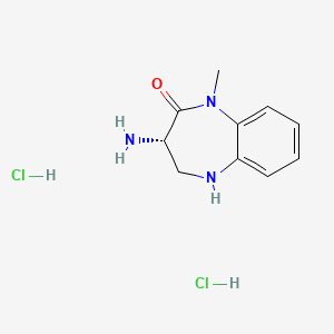 (3S)-3-amino-1-methyl-2,3,4,5-tetrahydro-1H-1,5-benzodiazepin-2-one dihydrochloride