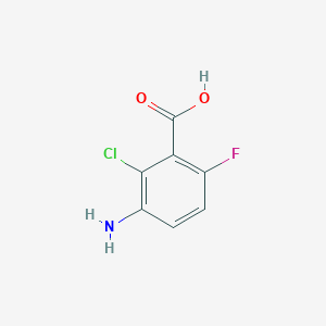 molecular formula C7H5ClFNO2 B11754030 3-Amino-2-chloro-6-fluorobenzoic acid 