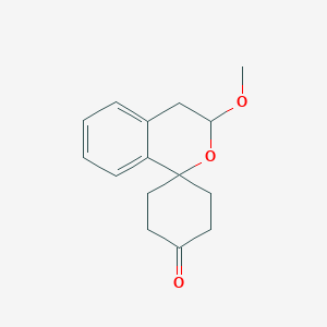 molecular formula C15H18O3 B11754064 3'-Methoxyspiro[cyclohexane-1,1'-isochroman]-4-one 