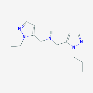 [(1-ethyl-1H-pyrazol-5-yl)methyl][(1-propyl-1H-pyrazol-5-yl)methyl]amine