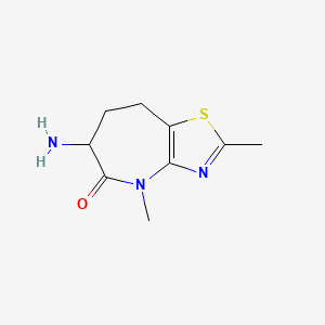 6-Amino-2,4-dimethyl-4,6,7,8-tetrahydro-5H-thiazolo[4,5-b]azepin-5-one