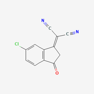 2-(6-chloro-3-oxo-2,3-dihydro-1H-inden-1-ylidene)malononitrile