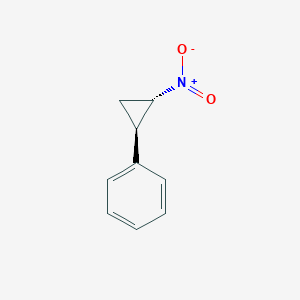 molecular formula C9H9NO2 B11754121 ((1R,2S)-2-nitrocyclopropyl)benzene 