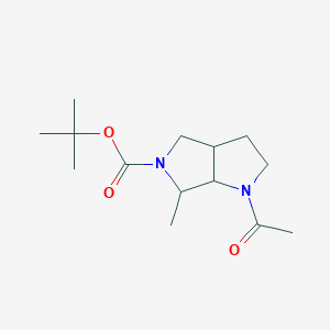 tert-Butyl 1-acetyl-6-methylhexahydropyrrolo[3,4-b]pyrrole-5(1H)-carboxylate