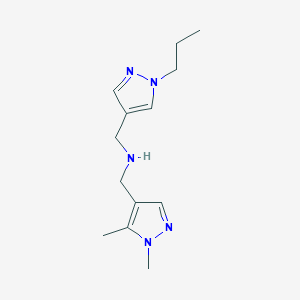 [(1,5-dimethyl-1H-pyrazol-4-yl)methyl][(1-propyl-1H-pyrazol-4-yl)methyl]amine