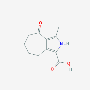 3-Methyl-4-oxo-2,4,5,6,7,8-hexahydrocyclohepta[c]pyrrole-1-carboxylic acid