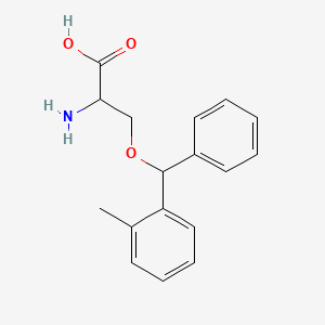 3-[(2-Methylphenyl)(phenyl)methoxy]alanine