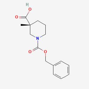 (R)-1-((Benzyloxy)carbonyl)-3-methylpiperidine-3-carboxylic acid