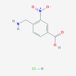 4-(Aminomethyl)-3-nitrobenzoic acid hydrochloride