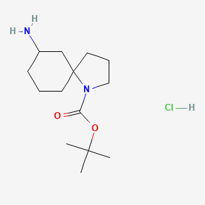 Tert-butyl 7-amino-1-azaspiro[4.5]decane-1-carboxylate hydrochloride