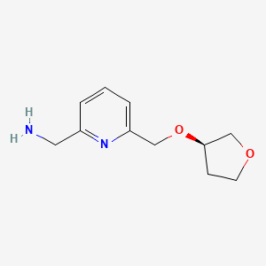 [6-[[(3R)-oxolan-3-yl]oxymethyl]pyridin-2-yl]methanamine