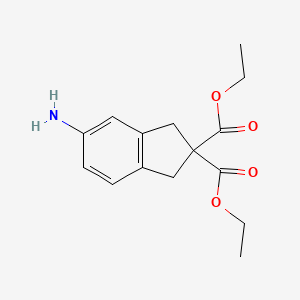 Diethyl 5-amino-1,3-dihydro-2H-indene-2,2-dicarboxylate